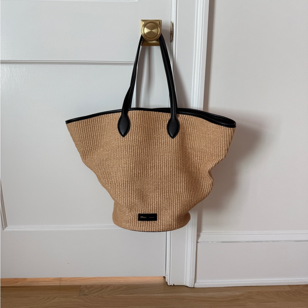 KHAITE OSA medium raffia tote, perfect condition.